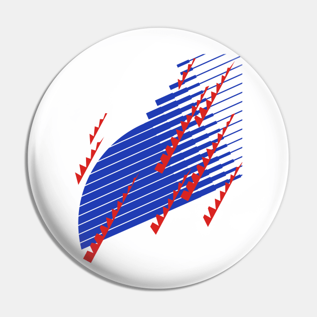 Japan Retro Blue White Red 1993 - 94 Pin by Culture-Factory