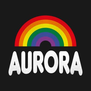 Aurora, Colorado - CO Pride Rainbow T-Shirt