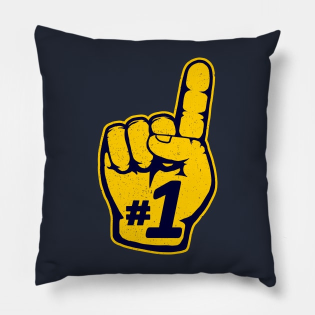 number one foam hand Pillow by hayr pictures