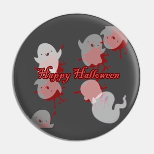 Blood Ghost Night Halloween Pin