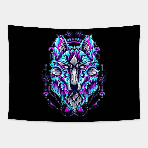 wolf lover Tapestry by SHINIGAMII