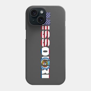 Missouri State Flag/American Flag Logo Phone Case