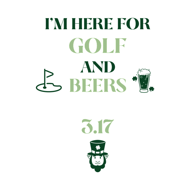 Golf Tee Shirt, Golf, Golf shirt, Golfing tee shirt, Fun golf shirt, golf clothing, St. Patricks Day by Fade Golf