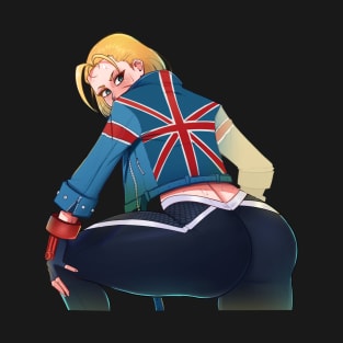 Cammy street fighter 6 cool pose sticker T-Shirt