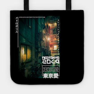 Dark city green vibe Tote