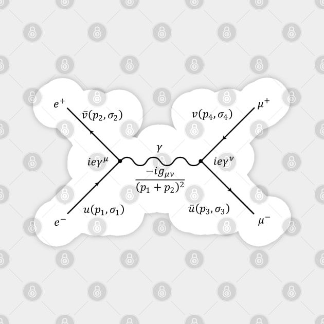 Feynman Diagram Magnet by ScienceCorner