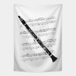 Clarinet Player Clarinetist Woodwind Musician Tapestry