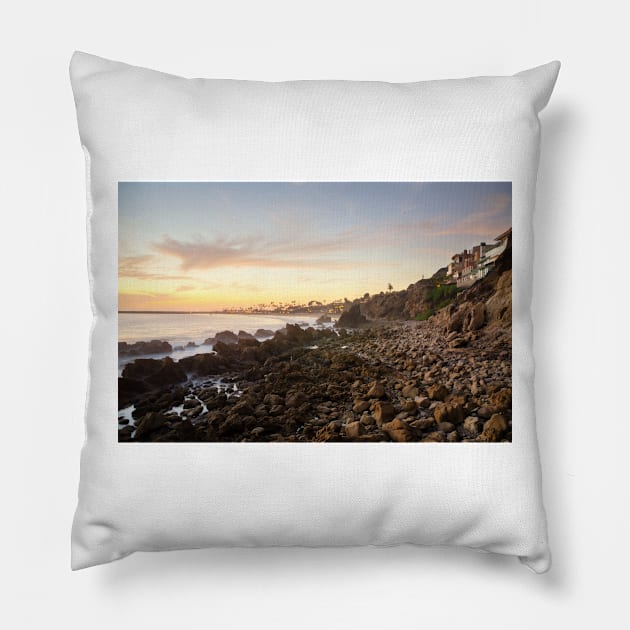 Night Beach Pillow by jswolfphoto