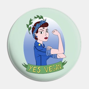 Yes vegan Pin