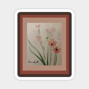 Pinkish Flowers Magnet