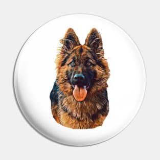 Brown German Shepherd Pin