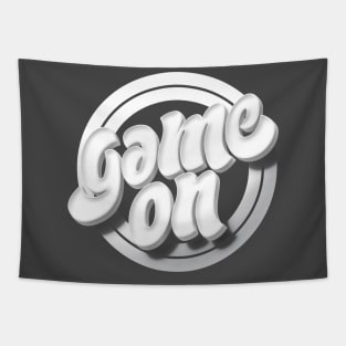 Game On White Tapestry