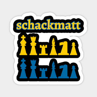 Chess - Schackmatt Magnet