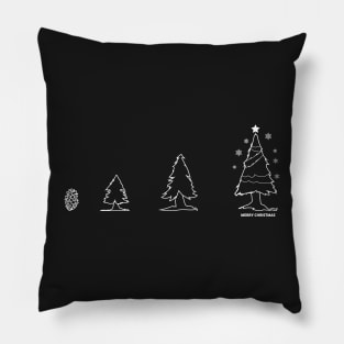 Photosynthesis Christmas Tree Evolution - Board Games Design - Gaming Art Pillow