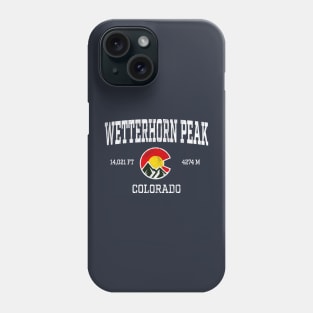 Wetterhorn Peak Colorado 14ers Vintage Athletic Mountains Phone Case