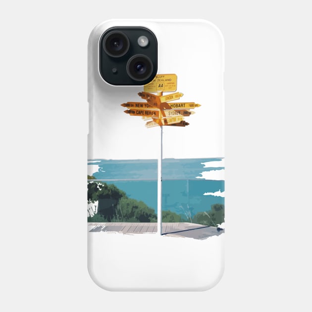 Invercargill Stirling signpost Phone Case by tfcewan