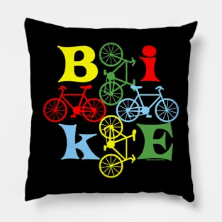 Four Bikes Pillow