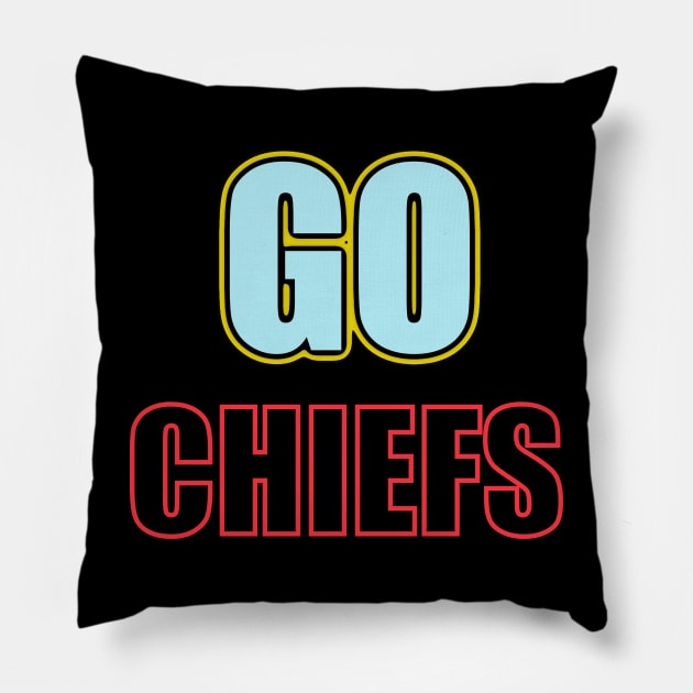 Go Chiefs Pillow by Zivanya's art