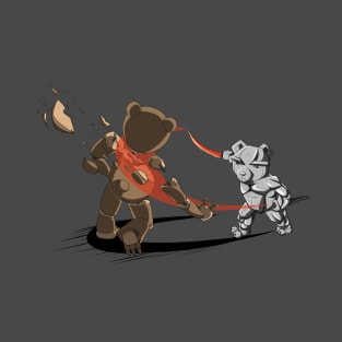 metal bear vs wood bear T-Shirt