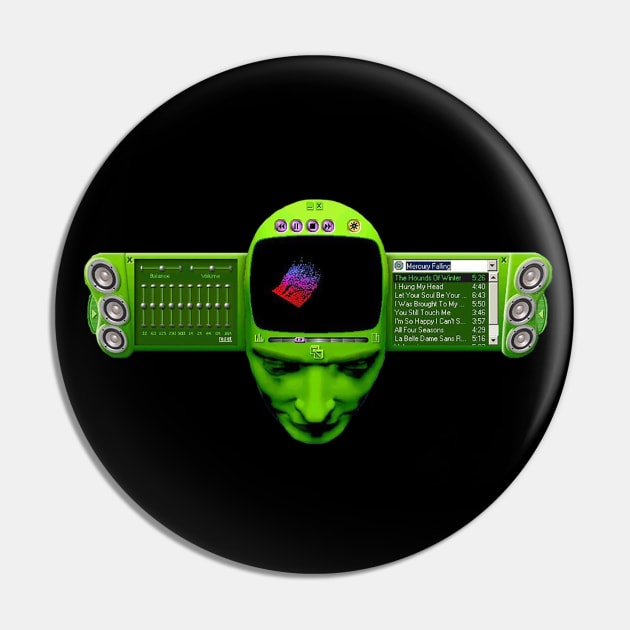 Windows Media Player Skin Pin by Lukasking Tees