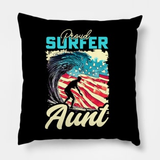 Proud Surfer Aunt Pillow