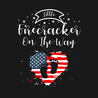 Little Firecracker On The Way T-Shirt