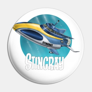 Stingray graphic Pin