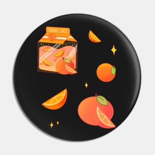 Orange Juice Box Pin