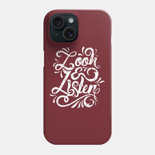 Look & Listen - MFM Phone Case by Batg1rl