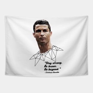 Cristiano Ronaldo Quotes Tapestry