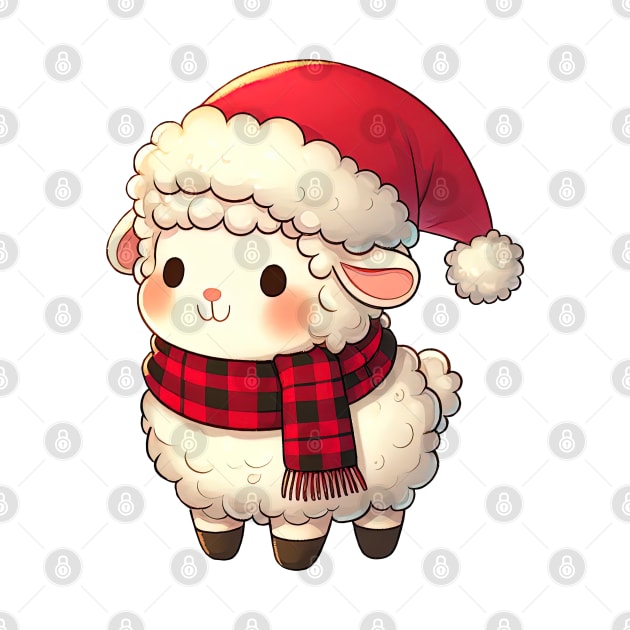 Cute Christmas Sheep by Takeda_Art