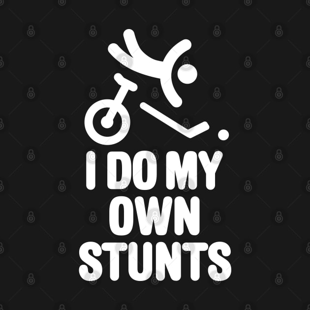 I do my own stunts funny unicycle hockey player unicycling by LaundryFactory