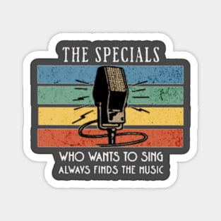 microphone the specials /vintage Magnet