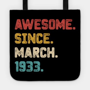 vintage birthday march 1933 Tote