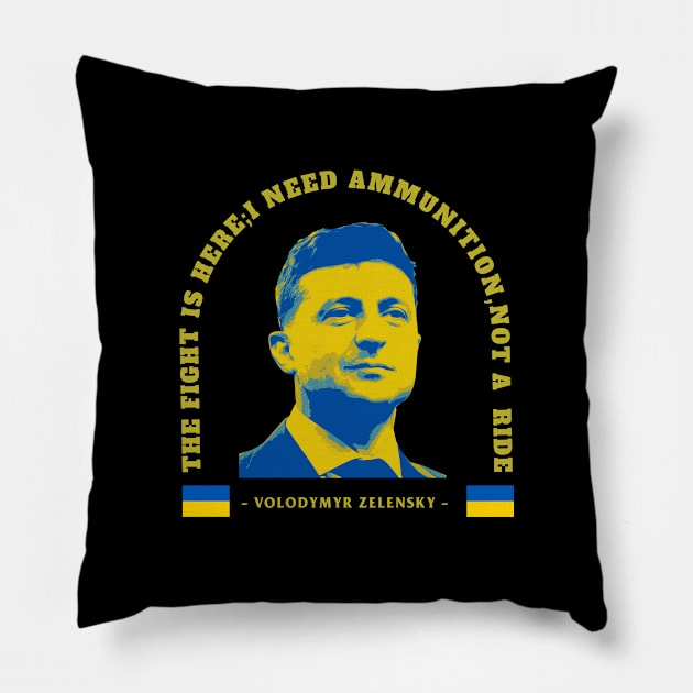 Zelensky  quotes says Pillow by HANASUISI