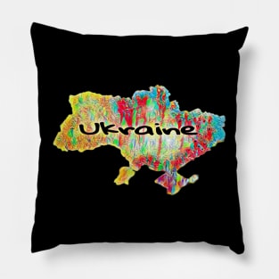 Map of Ukraine Pillow