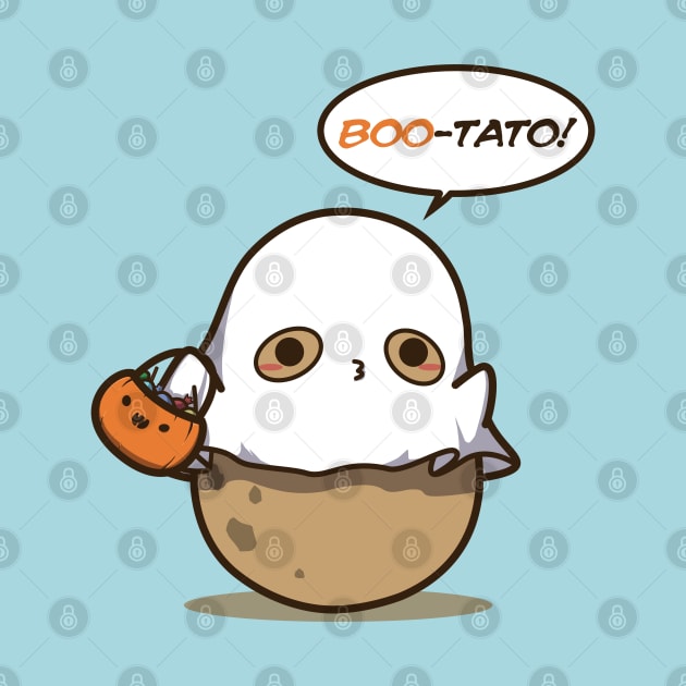 Cute Halloween Potato by clgtart