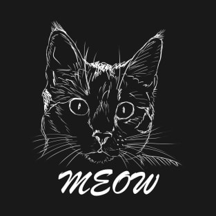 Meow Funny Cat Gift T-Shirt