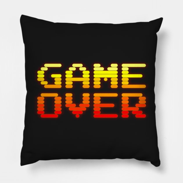 Game Over Pillow by mannypdesign