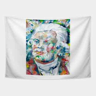 GEORGES DANTON watercolor portrait Tapestry