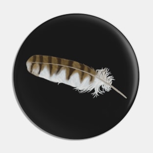 Barn Owl Feather Pin