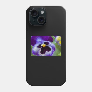 Blue Pansy Phone Case