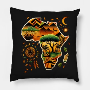 African Print Design Pillow