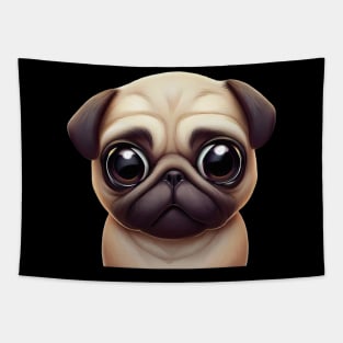 Classic Pug Artwork Tapestry