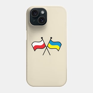 Dual Polish and Ukrainian Flags Phone Case