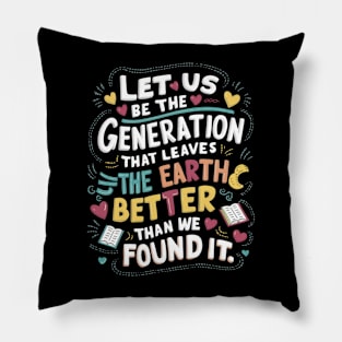 Happy Earth Day Pillow