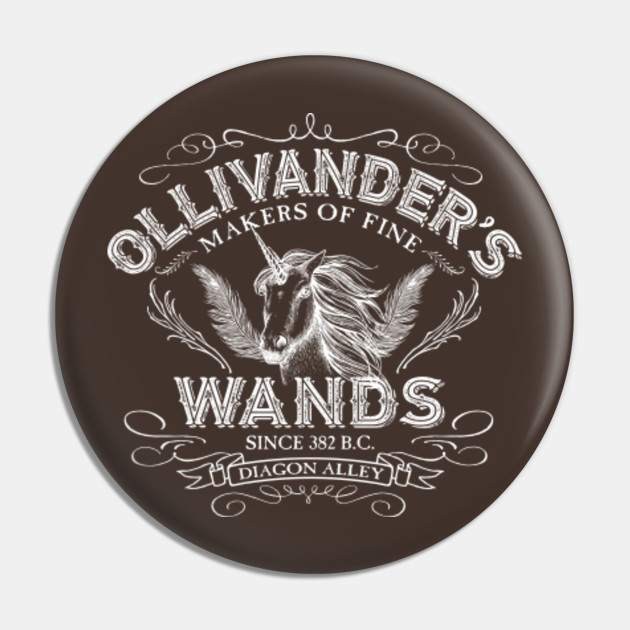 ollivander s wands harry potter pin teepublic