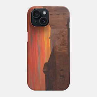 Rooftops at Sunset from the Pincio, Rome by Frederic Edwin Church Phone Case