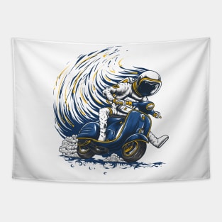 astronaut riding vespa Tapestry