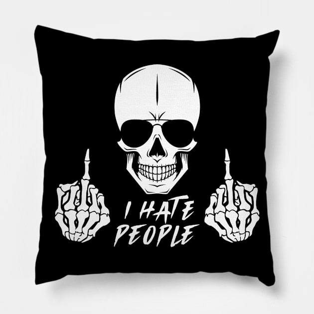 I Hate People Pillow by Jambo Designs